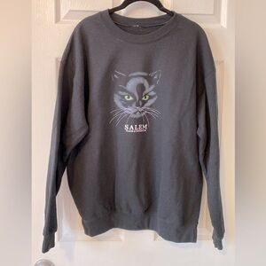 New Salem Massachusetts Sweatshirt Black Cat Halloween
